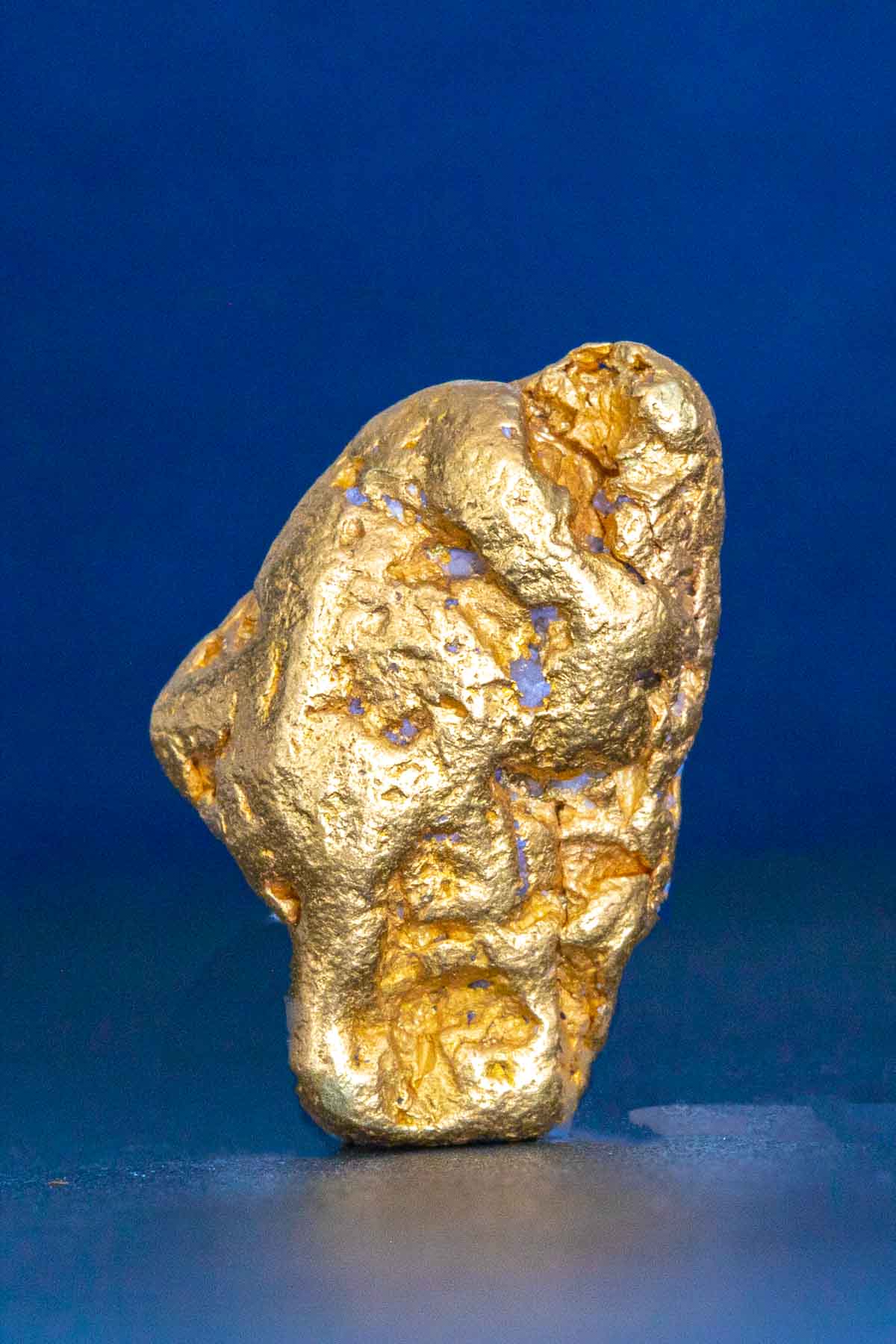 Looking Up Natural California Gold Nugget - 4.08 grams